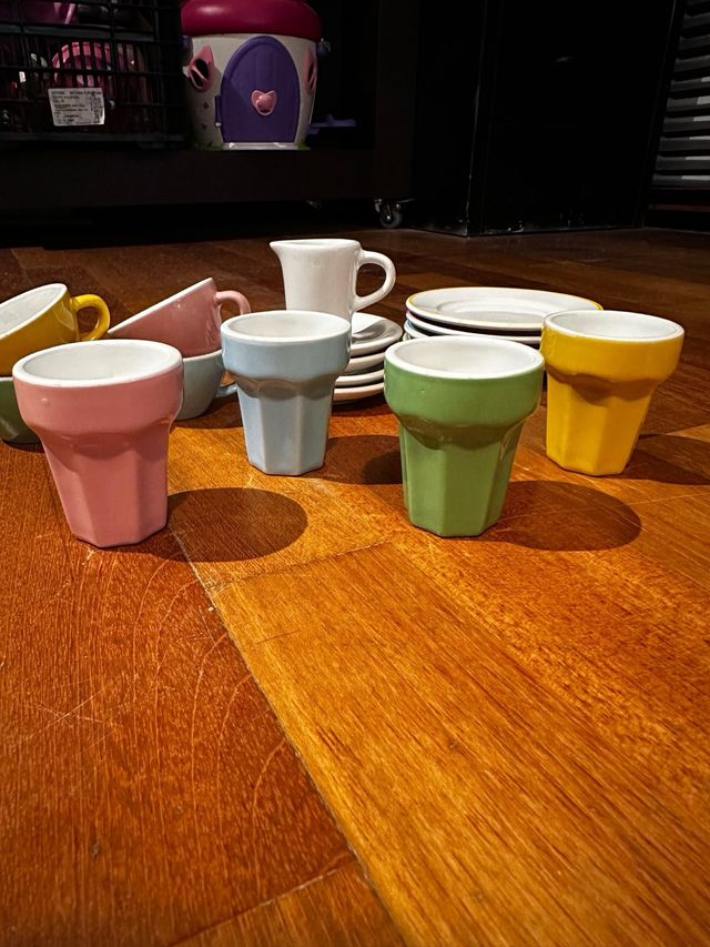 Juego café o té cerámica infantil