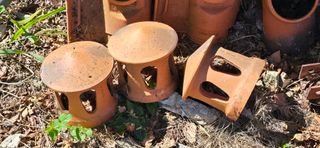 Soporte y chimenea teja mixta