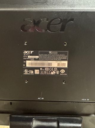Monitor Acer AL1711S LCD 17”