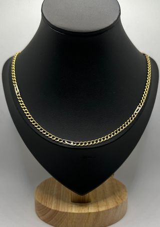 Cadena Alterna de oro combinado 18k, 14.92g, 60cm.