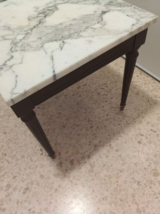 Mesa mármol cuadrada - 47x47x45cm