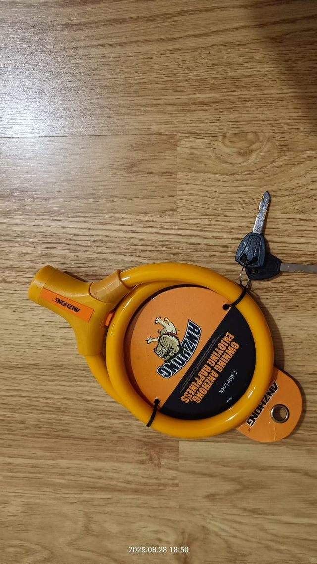 Candado Anzhiong - Cable Lock Amarillo