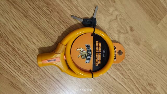 Candado Anzhiong - Cable Lock Amarillo