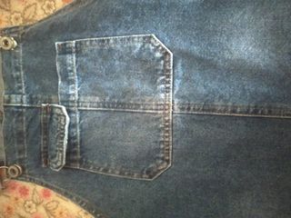 Vestido vaquero azul tipo peto.166 cm.