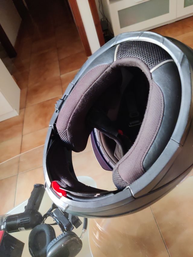 Casco moto LS2 negro mate