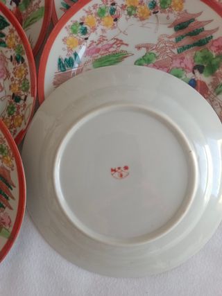 10 Platos porcelana Japón Vintage