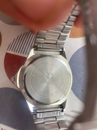 Reloj GAROZZIA cuarzo plata