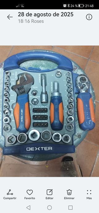 Juego carracas Dexter 45  regalo  caja tacos 530 u