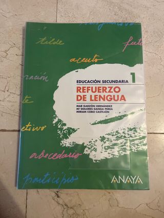 Libro de Refuerzo de Lengua 1 ESO ANAYA