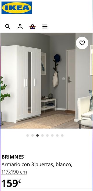 Armadio BRIMNES a 3 ante bianco