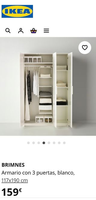 Armadio BRIMNES a 3 ante bianco