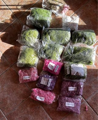 Musgo artificial decorativo 14 packs + regalo