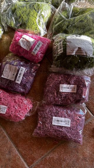 Musgo artificial decorativo 14 packs + regalo