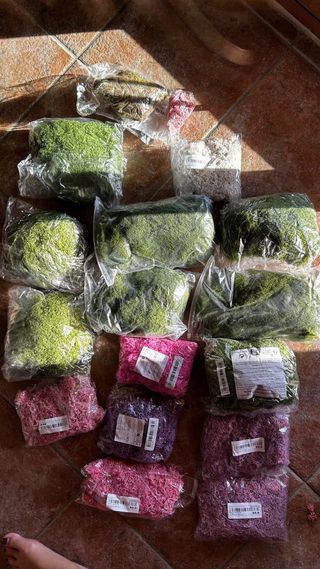 Musgo artificial decorativo 14 packs + regalo