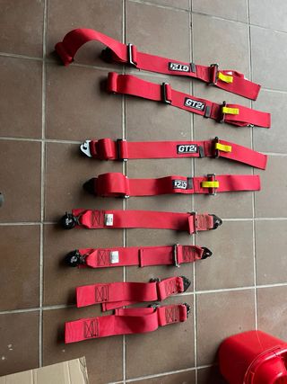 Arnéses GT2i 6 puntos - Rojo