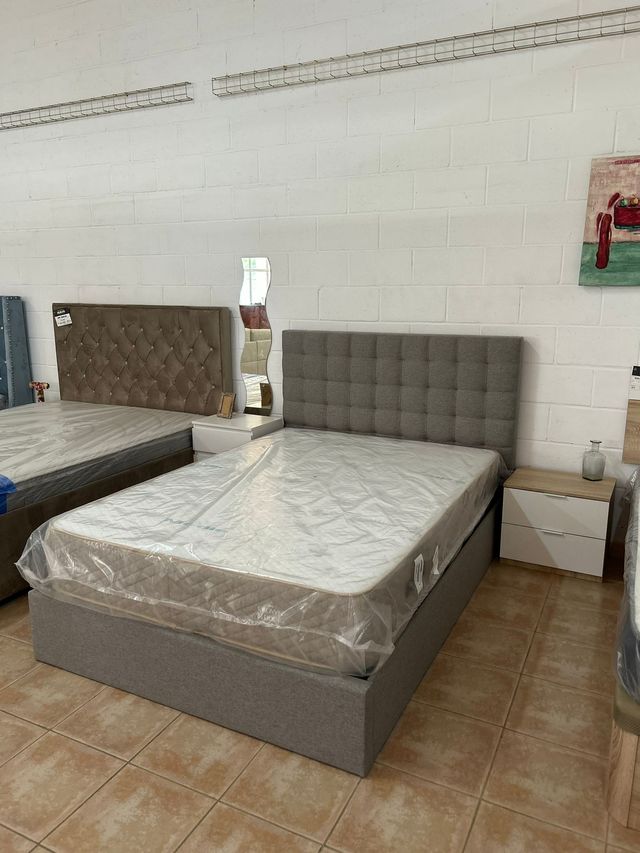 Cama Canape 135 Cm + Cabecero Tapizado