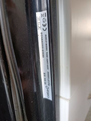 Horno Cata 60cm para cambiar goma y termostato