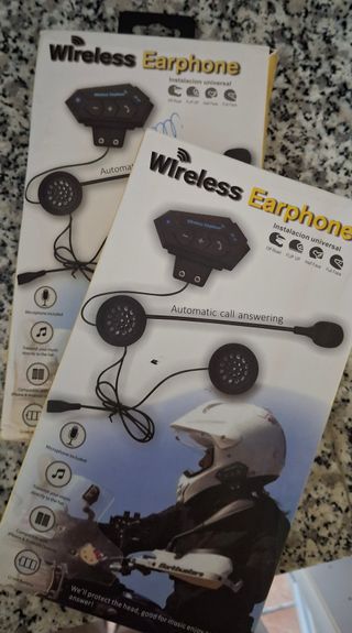 Intercomunicador inalámbrico moto