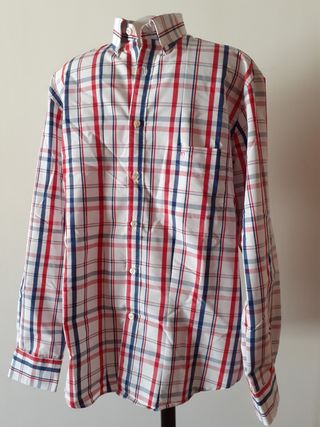 Camisa cuadros hombre - roja, azul