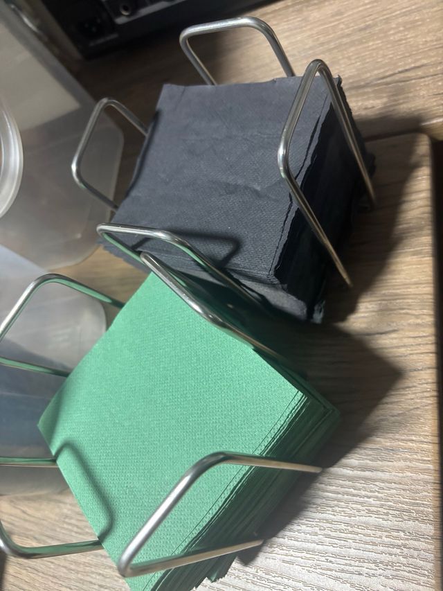 8 Servilleteros metal