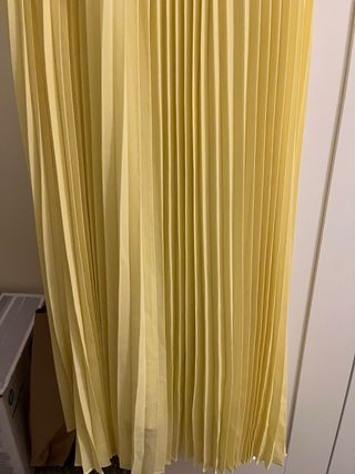 Vestito Twinset giallo plissettato