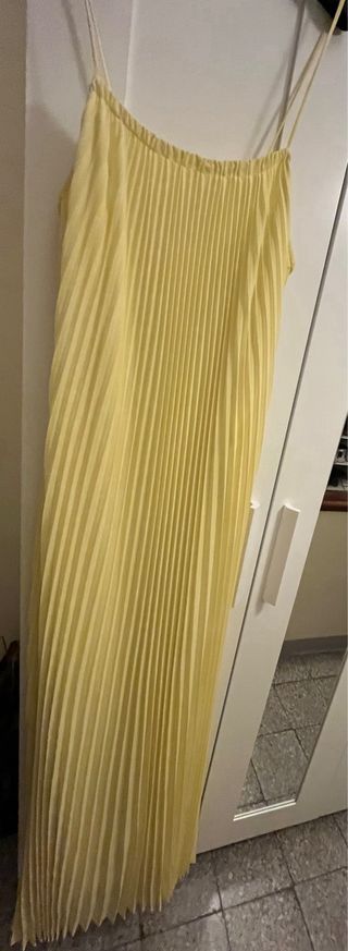 Vestito Twinset giallo plissettato