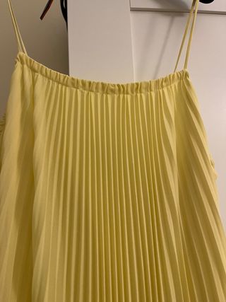 Vestito Twinset giallo plissettato