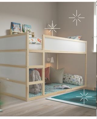 Cama Alta IKEA madera, perfecto estado. Casi nueva