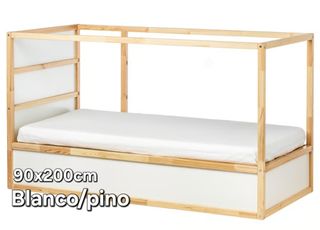 Cama Alta IKEA madera, perfecto estado. Casi nueva