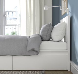 Cama Ikea Malm 90cm blanca