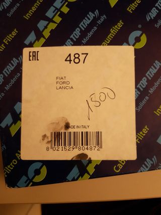 Filtro abitacolo Zaffo 487