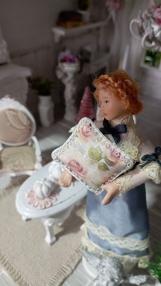 Cuscino shabby chic 1:12