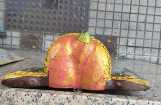 Cabeza de Elefante Tallada en Madera