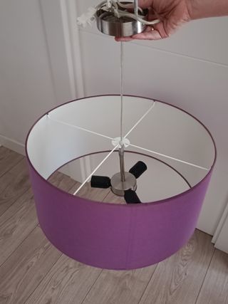 Lámpara techo 50cm - Pantalla purpura