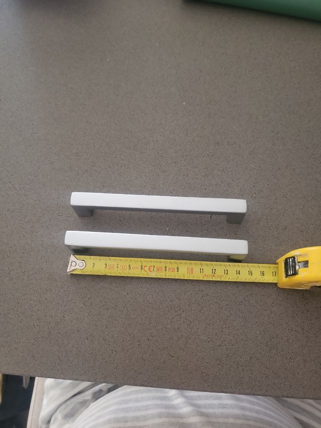 Tiradores plata - 2 uds