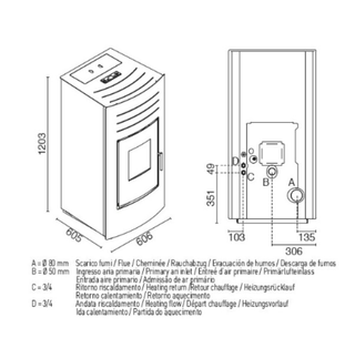 LAREIRA TERMICA HYDRO 24 DE EVA CALOR