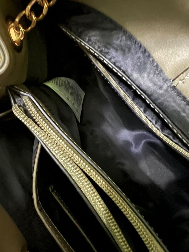 Borsa Guess grigio-oro