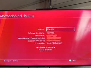 PS4 11.00 Edi. Blanca + mando Cristal Red