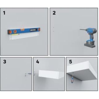 Estante flotante blanco - Madera