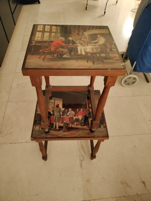 Mesitas auxiliares madera - 2 uds