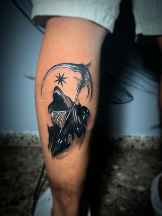 Tatuaje Calavera Guadaña