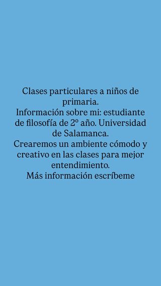 Graduada en bachillerato y actualmente estudiando