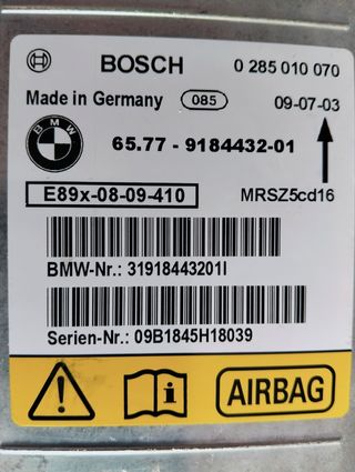 Centralita Airbag BMW 0 285 010 070