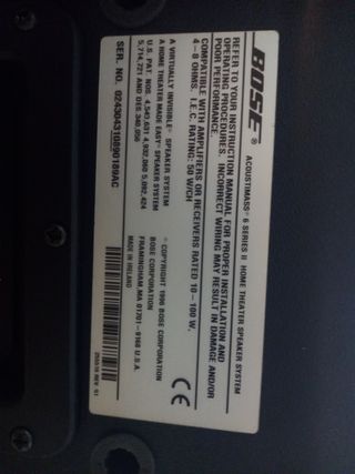Subwoofer BOSE Acoustimass 6 serie II