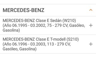 Amortiguador KYB 553197 Mercedes clase E W210