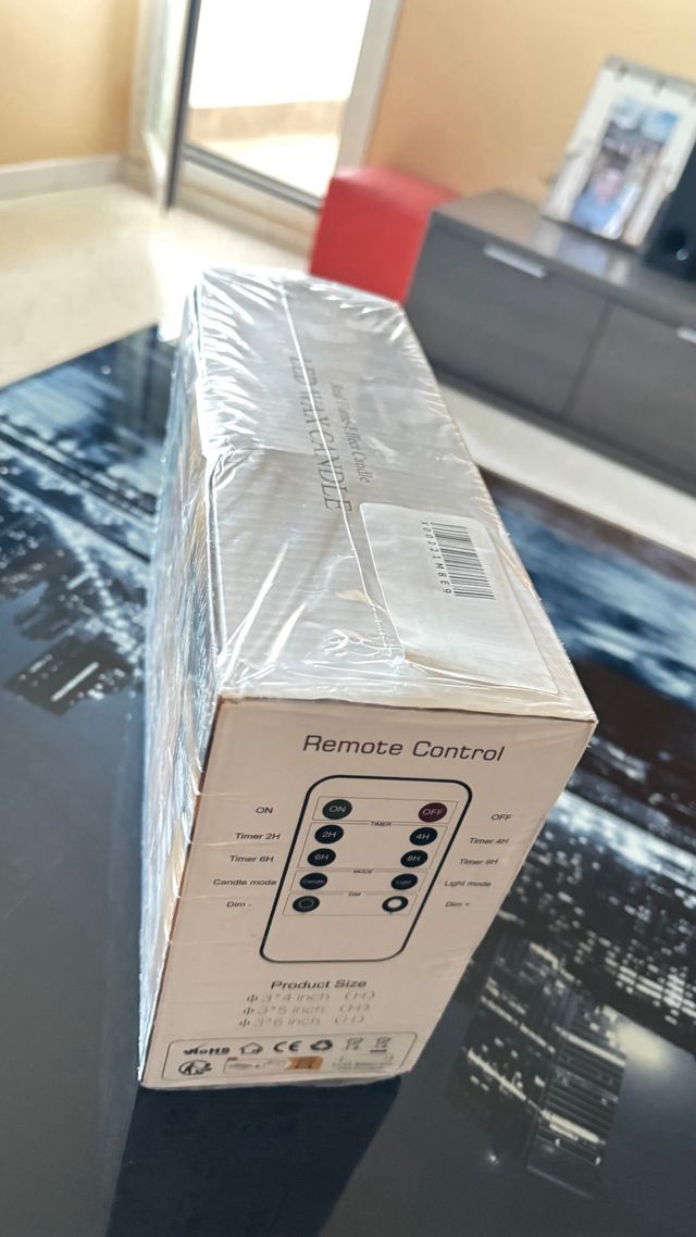 Velas LED - 3 Velas de Cera con Efecto Llama Real