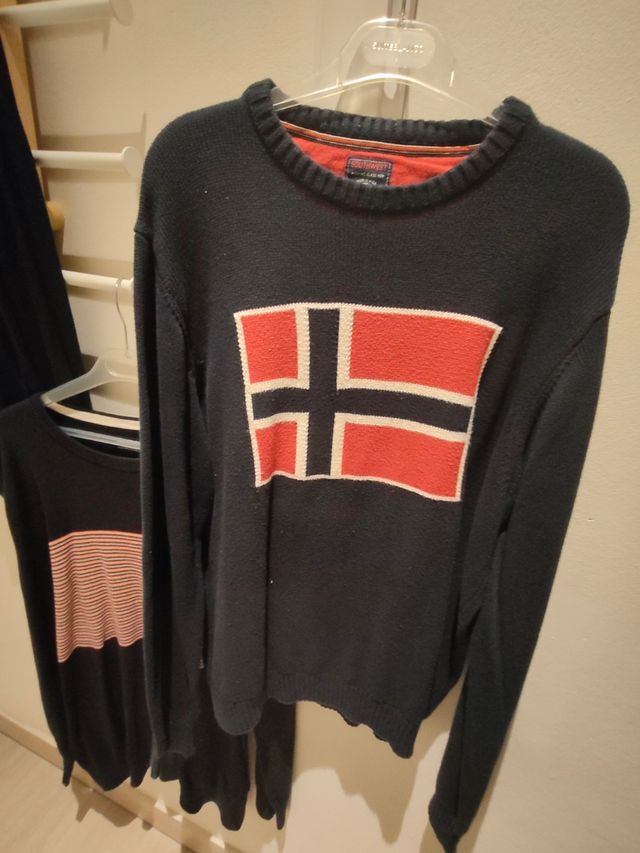 3 Jerséis Hombre Negro XXL