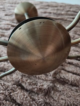 Lámpara araña 5 luces dorada