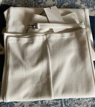 Conjunto Blusa y pantalón crema ZARA, Talla L