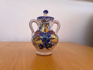 Juego café antiguo pintado a mano